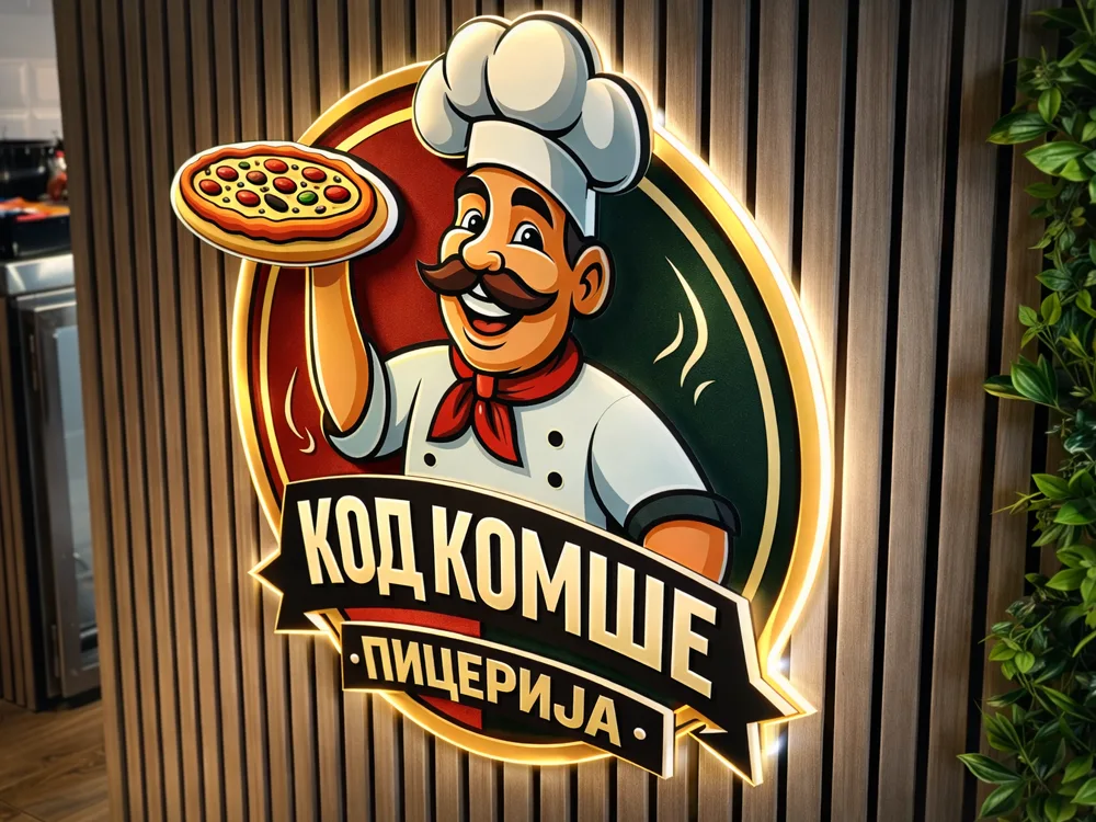 3d logo reklama pult